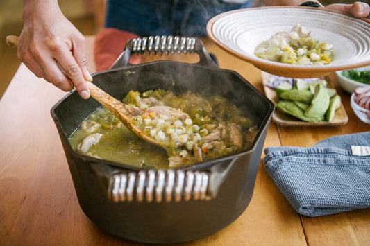 GREEN CHILE CHICKEN POZOLE