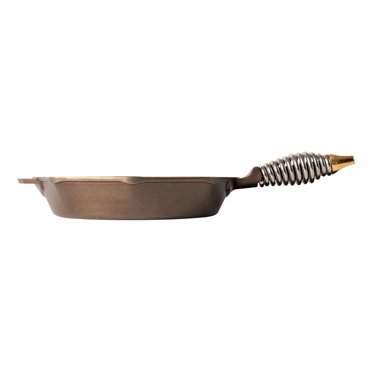 side view of 10 inch skillet