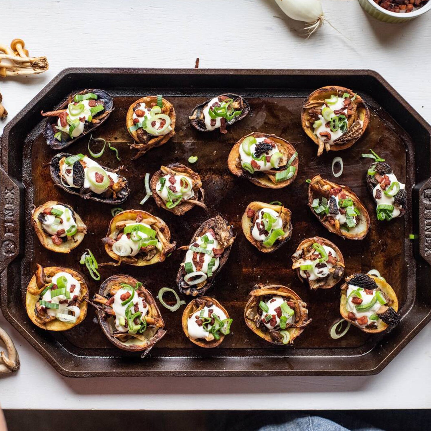 potatoes on finex griddle
