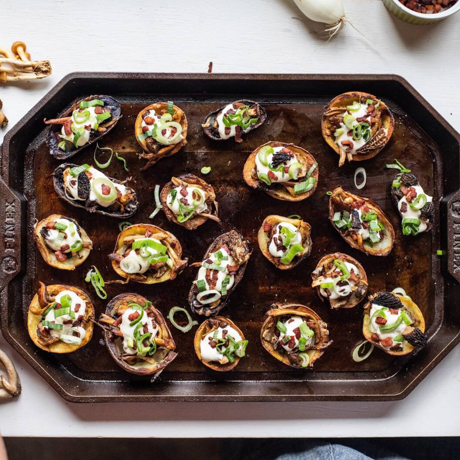 potatoes on finex griddle