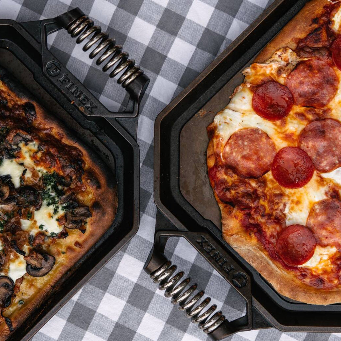 pizza on finex griddle