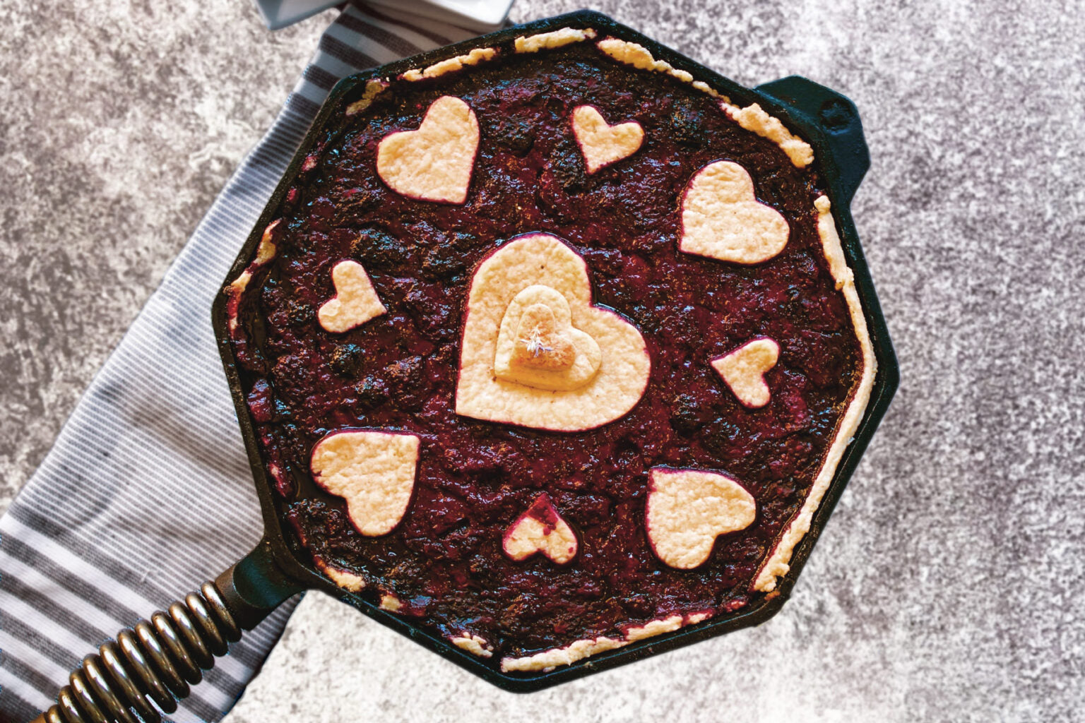 MARIONBERRY AND ROSEMARY PIE