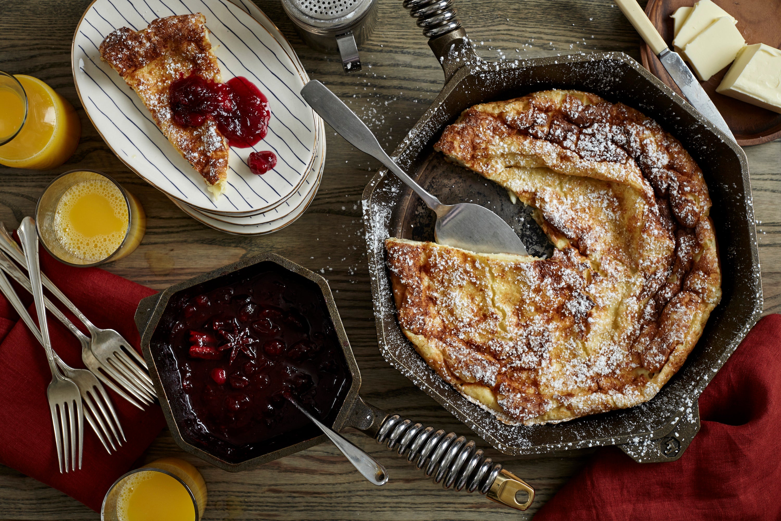 Dutch baby in Finex skillet