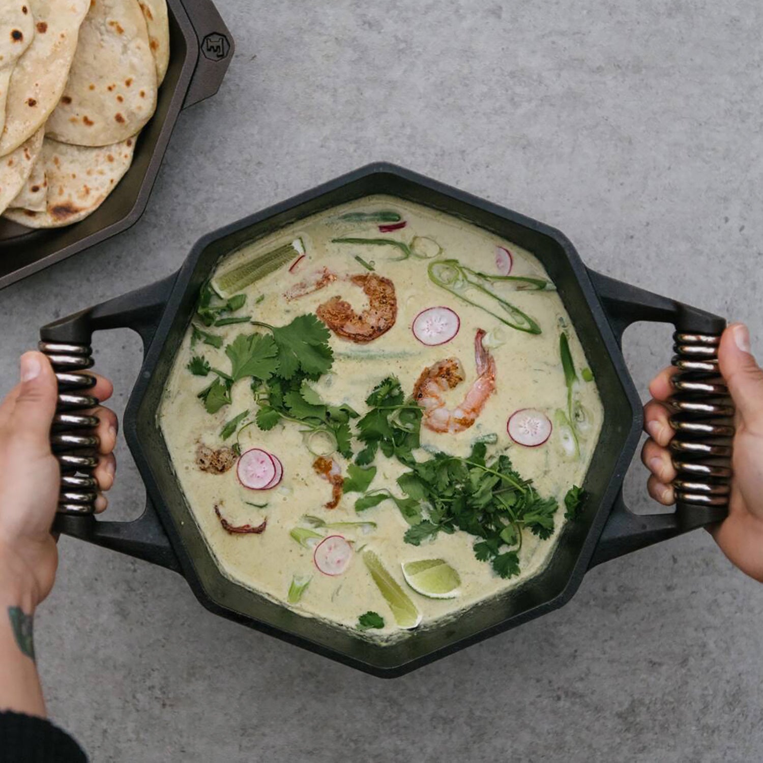 cooking with FINEX dutch oven